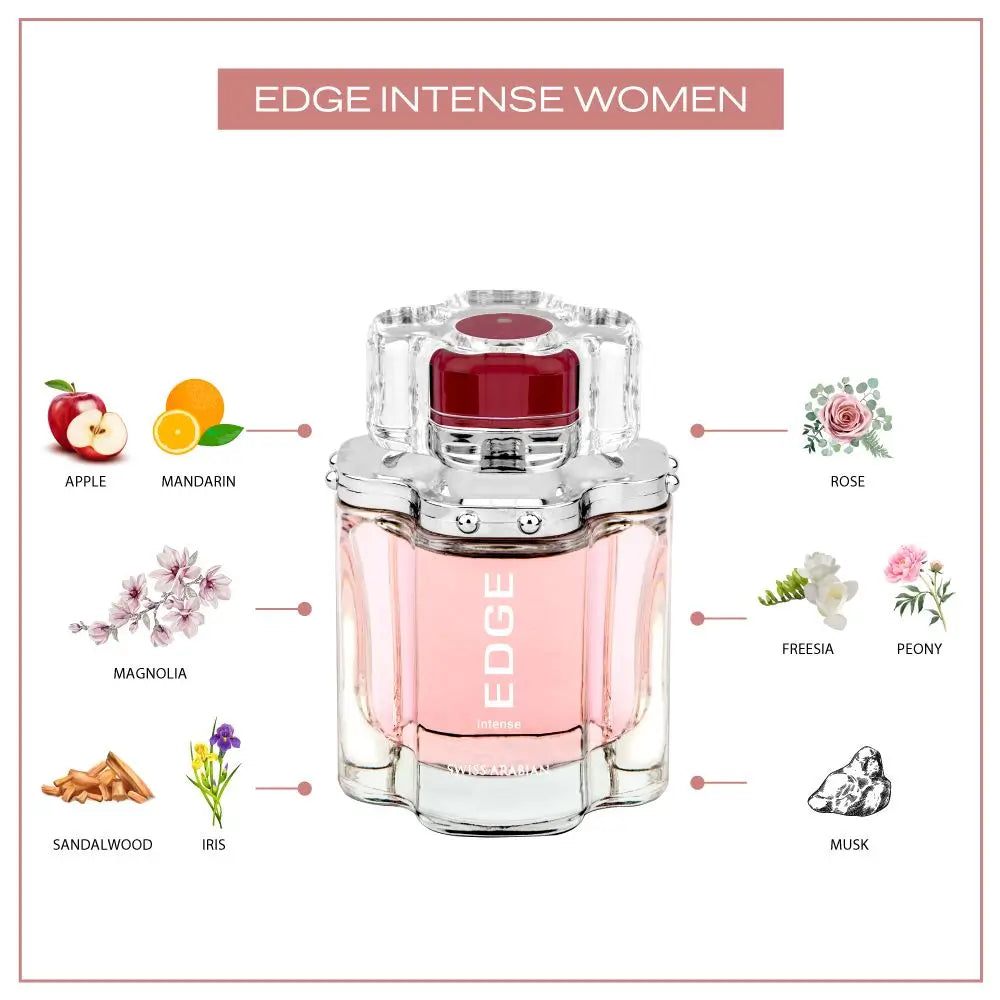 Swiss Arabian Edge Intense Women 100ml Eau De Parfum - view 3