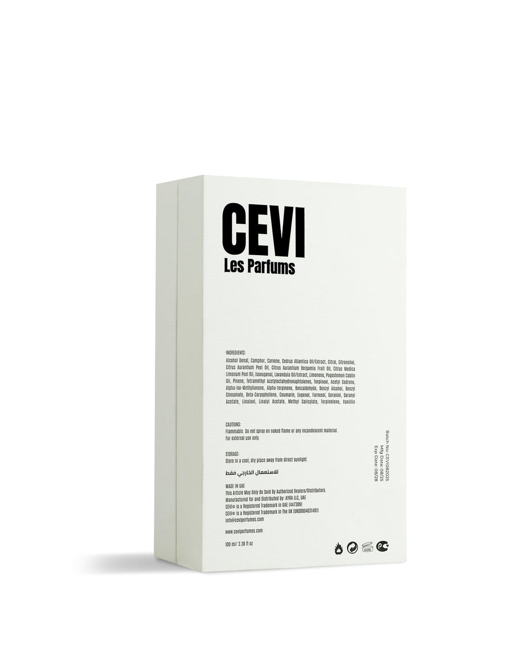 Cevi Homme Absolu Extrait de Parfum - box