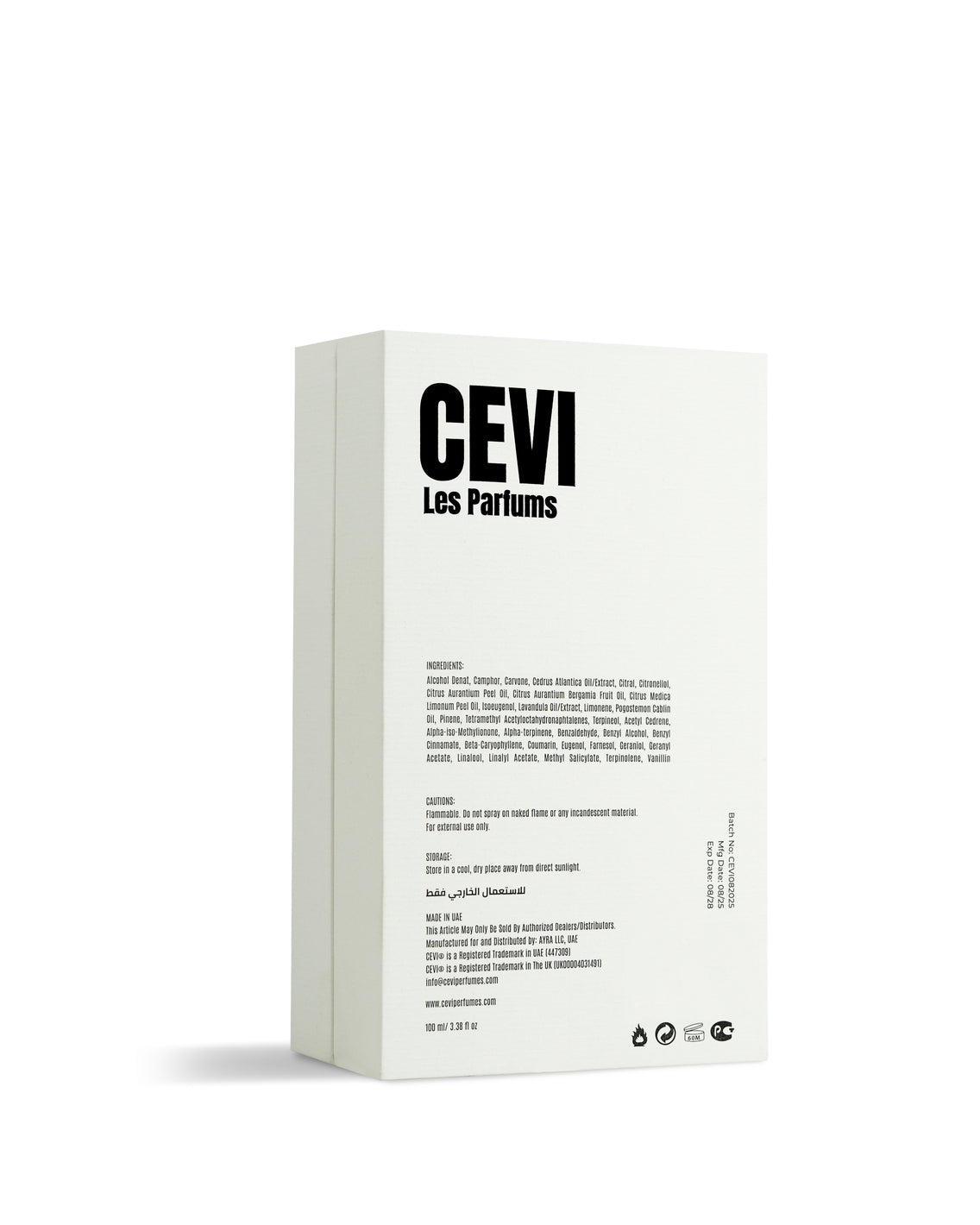 Cevi Homme Absolu Extrait de Parfum - box