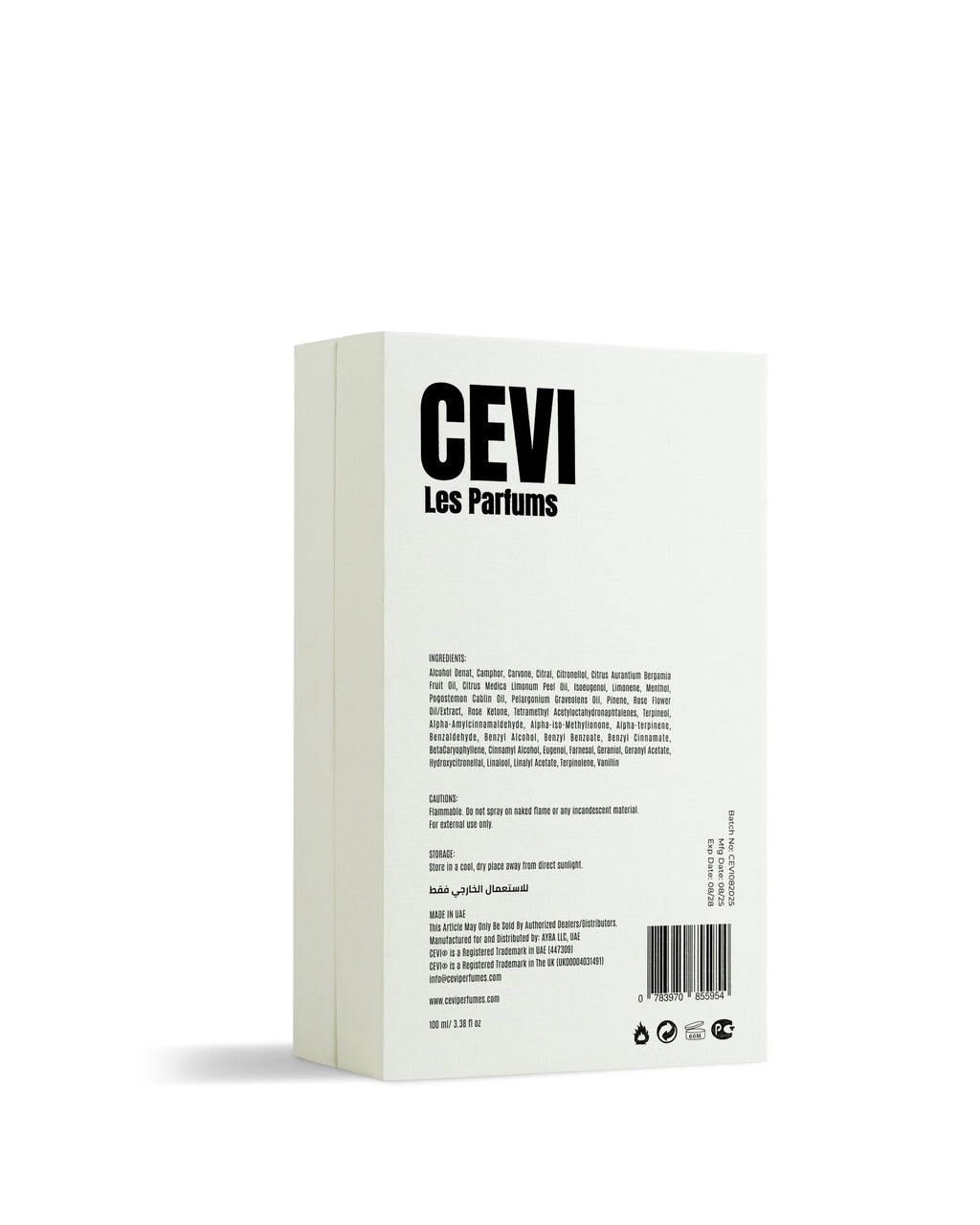 Cevi Oud Alif Extrait de Parfum - box