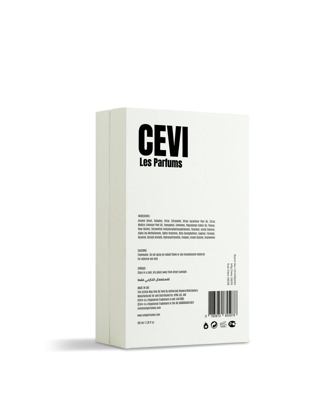 Cevi Sovrin Extrait de Parfum - box