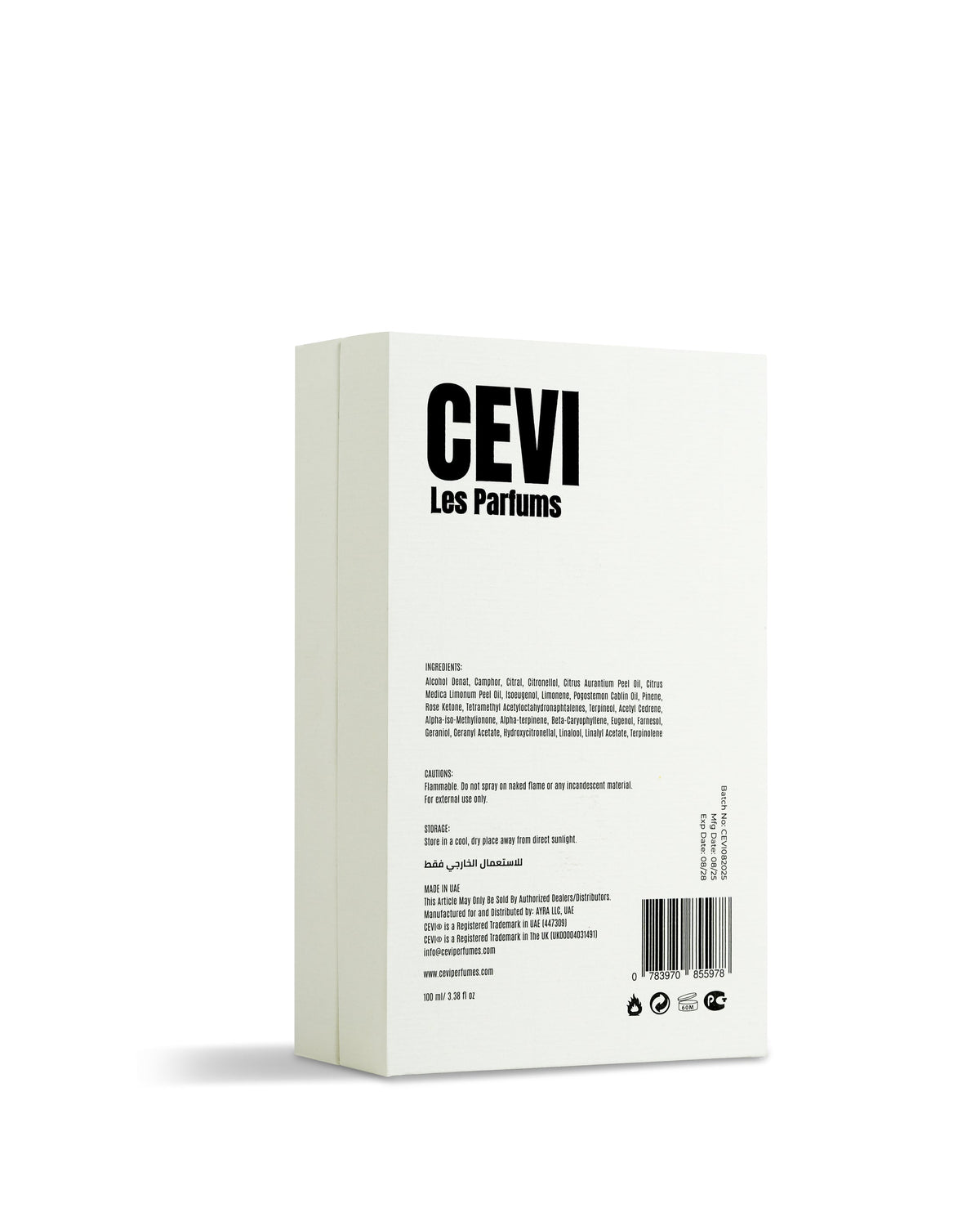 Cevi Sovrin Extrait de Parfum - box