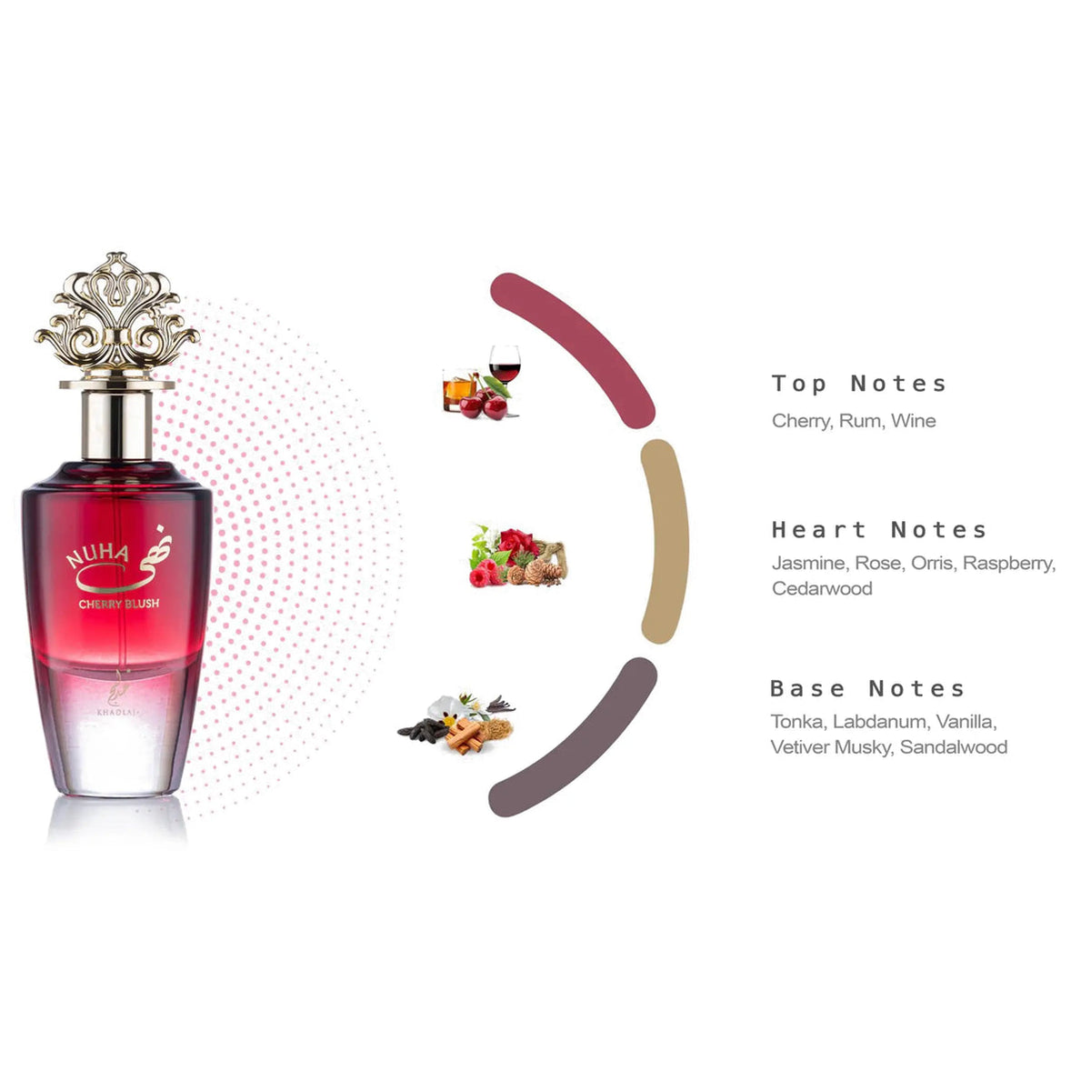 Khadlaj Nuha Cherry Blush Perfume 85ml EDP – view 3