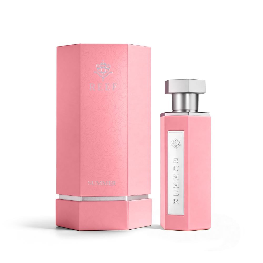 Reef Summer Pink Perfume
Pear, Amber, Sandalwood/100 ml