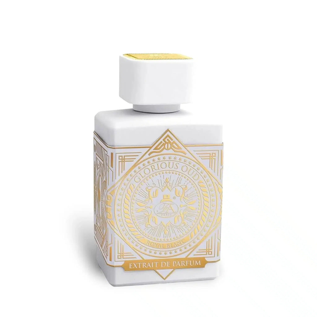 French Avenue Glorious Oud Royal Blanc bottle and box